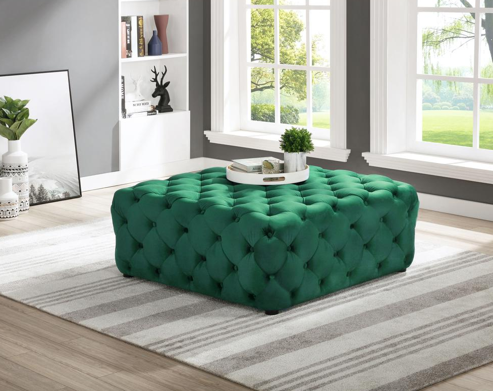 Ottoman deals emerald green