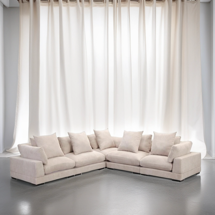 Boho Aesthetic Le Milan |  Large Modern Opulent Italian Modular Sectional | Biophilic Design Airbnb Decor Furniture 