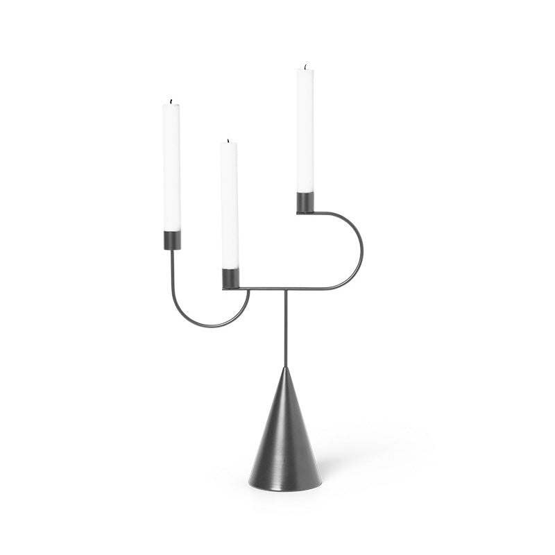 Meraki | Minimalist Modern Mediterranean Contemporary Candlestick Holder - Mediterranean Italian Contemporary Home Decor Furniture