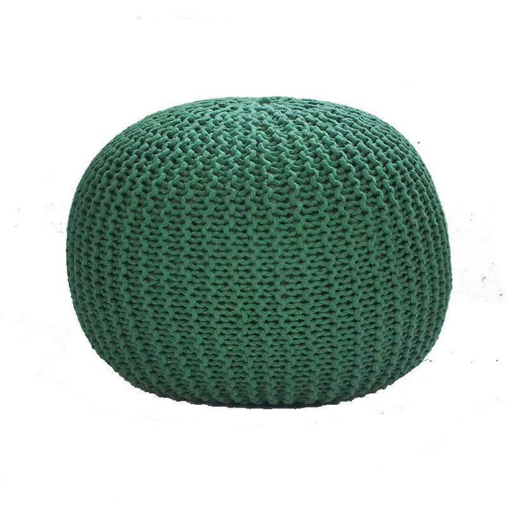 Handwoven Artisan Modern Round Simple Round Ottoman