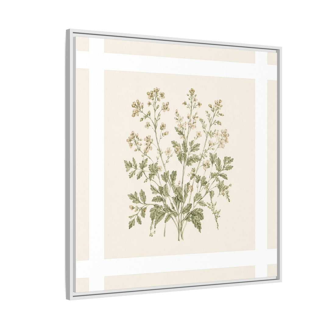 Sage &amp; Cream Framed Canvas Wall Art