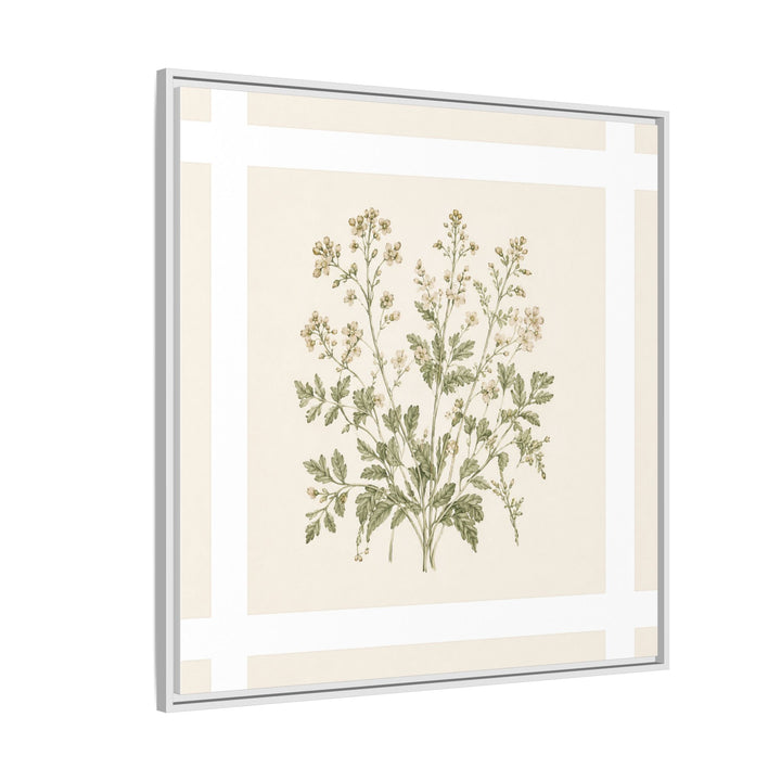 Sage &amp; Cream Framed Canvas Wall Art