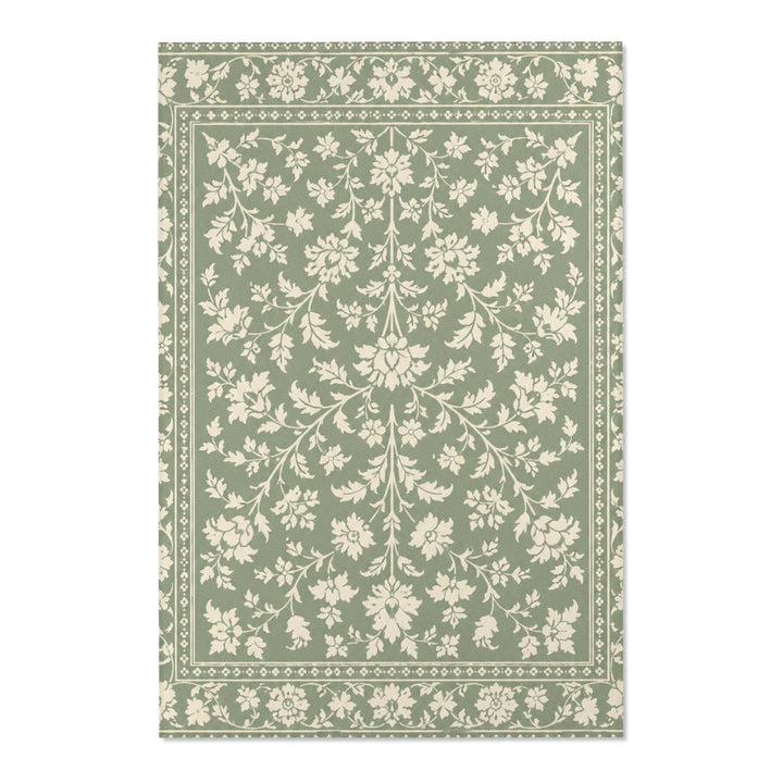 Buy farmhouse furniture Decorative Cream &amp; Sage Area Rug By. Artisan Blooms - Modern Cottage Farmhouse Furniture