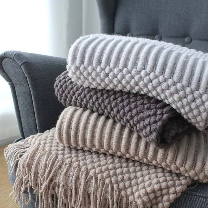 Buy farmhouse furniture Barnwood | Large Modern Neutral Modern Farmhouse Throw Blanket - Modern Cottage Farmhouse Furniture