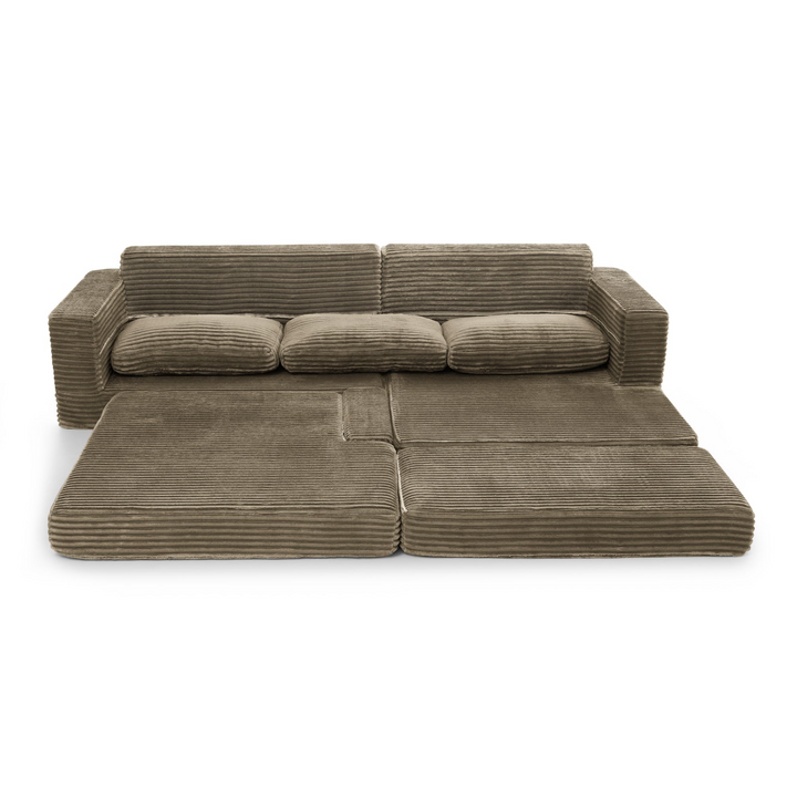 Buy farmhouse furniture Lily | Modern Brown Modular Cottage Farmhouse Sofa Bed, Airbnb Sofa - Modern Cottage Farmhouse Furniture