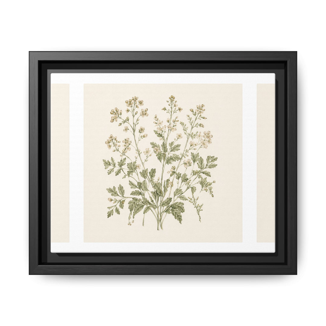 Sage &amp; Cream Framed Canvas Wall Art