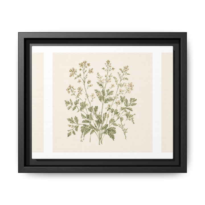 Sage &amp; Cream Framed Canvas Wall Art