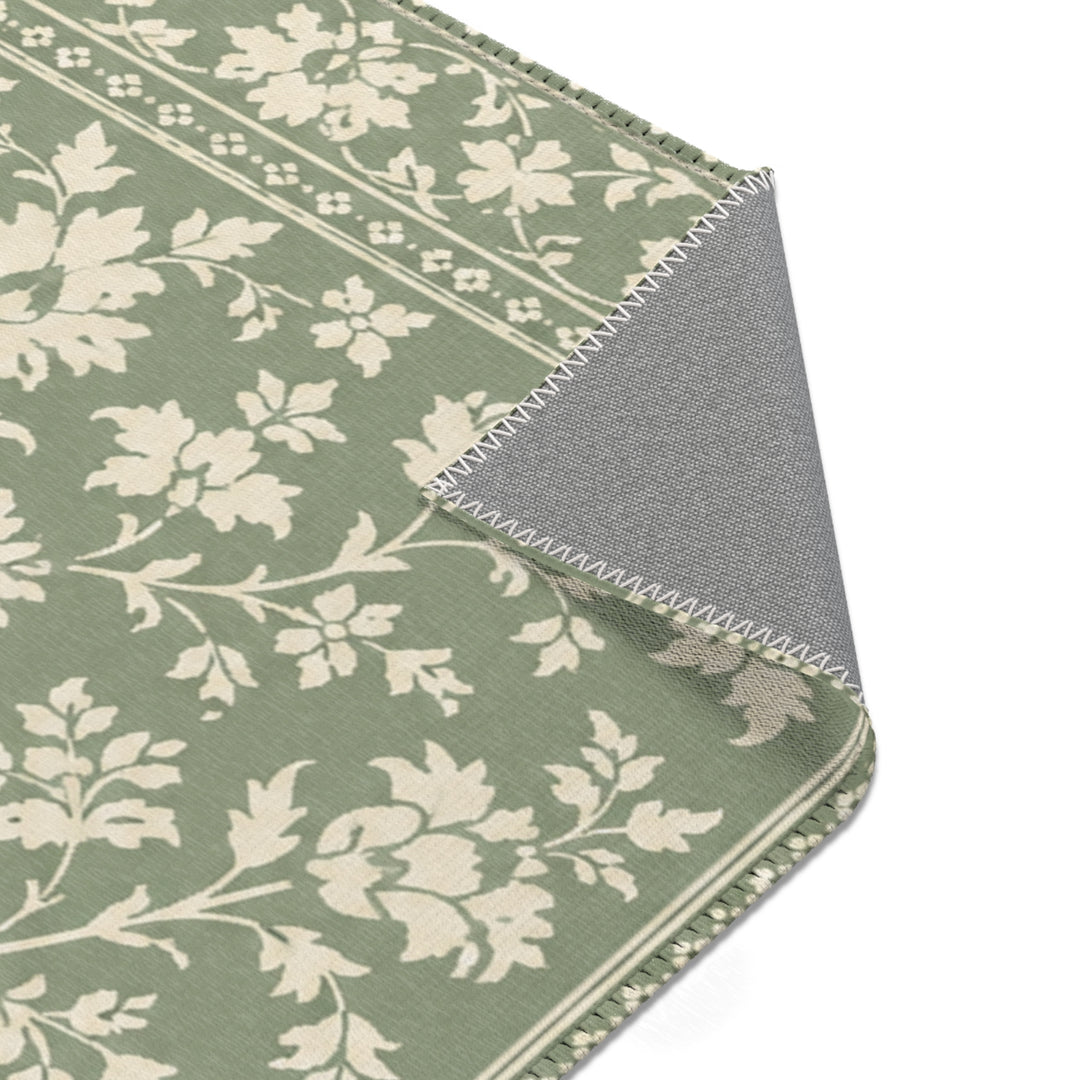 Buy farmhouse furniture Decorative Cream &amp; Sage Area Rug By. Artisan Blooms - Modern Cottage Farmhouse Furniture