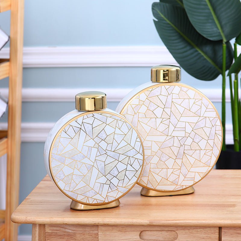 Villapiana Scalo | Mediterranean European-style Luxury Ceramic Vase - Mediterranean Italian Contemporary Home Decor Furniture