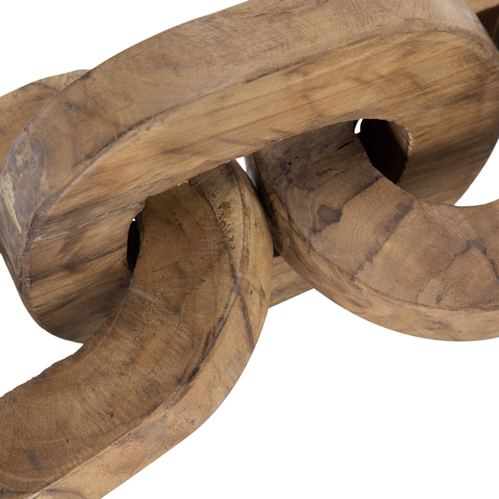 Buy farmhouse furniture Set of 2 Decorative Teak Chain Decor | 1.6x5.1x19.7 inches | Handcrafted Teak Root Wood | Versatile Home Decor - Modern Cottage Farmhouse Furniture