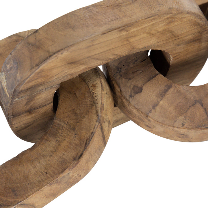 Buy farmhouse furniture Set of 2 Decorative Teak Chain Decor | 1.6x5.1x19.7 inches | Handcrafted Teak Root Wood | Versatile Home Decor - Modern Cottage Farmhouse Furniture