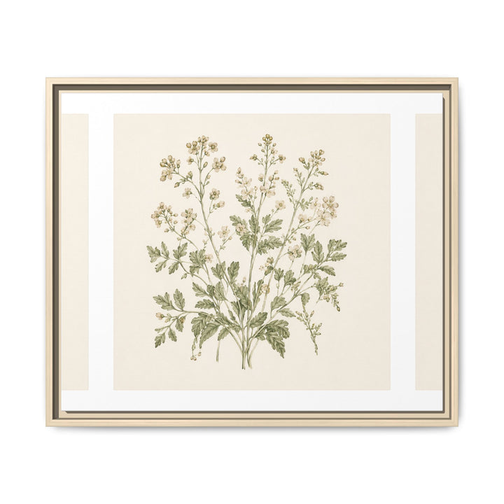 Sage &amp; Cream Framed Canvas Wall Art