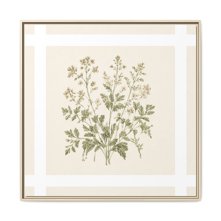 Sage &amp; Cream Framed Canvas Wall Art