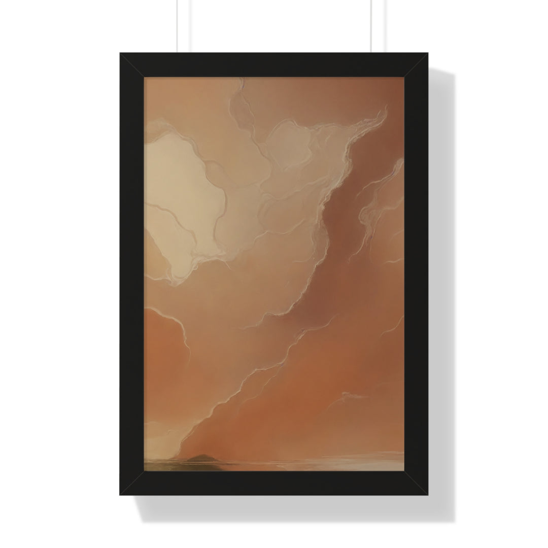 Boho Aesthetic La Sérénité  Artisan & Blooms Collection 1 - Framed Vertical Poster | Biophilic Design Airbnb Decor Furniture 