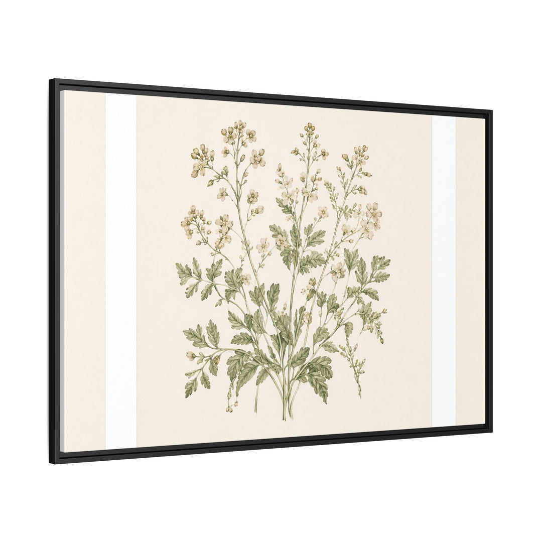 Sage &amp; Cream Framed Canvas Wall Art