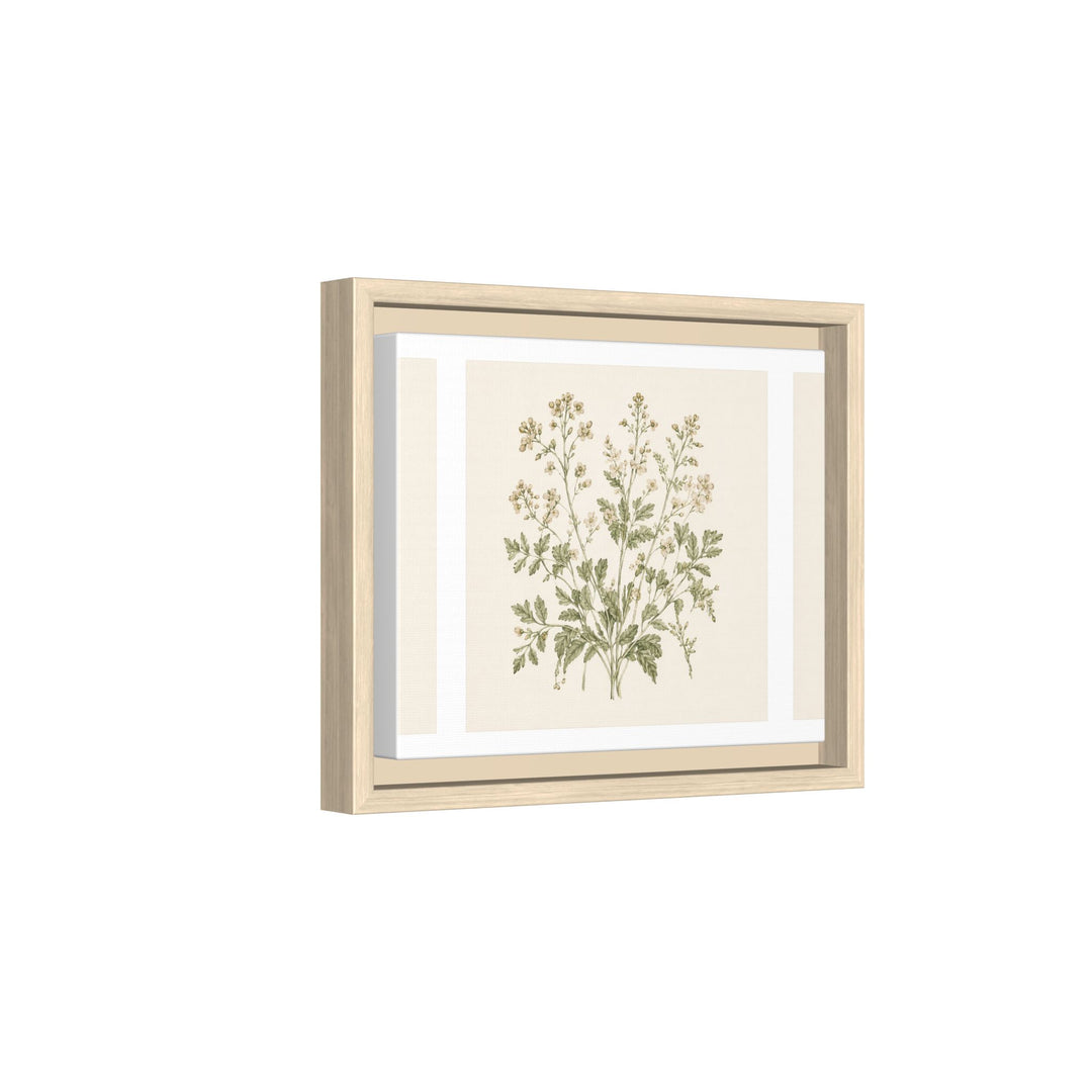 Sage &amp; Cream Framed Canvas Wall Art
