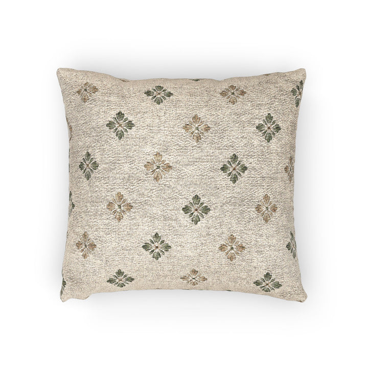 Woven Sage Clover Pillow - By Artisan Blooms