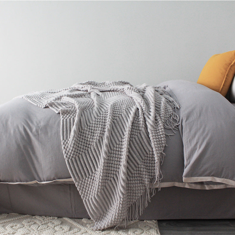 Buy farmhouse furniture Barnwood | Large Modern Neutral Modern Farmhouse Throw Blanket - Modern Cottage Farmhouse Furniture