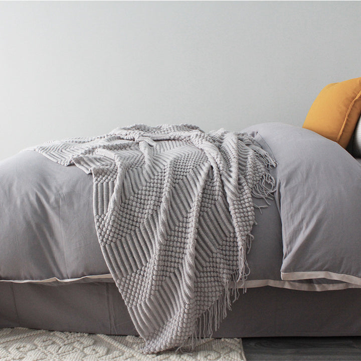Buy farmhouse furniture Barnwood | Large Modern Neutral Modern Farmhouse Throw Blanket - Modern Cottage Farmhouse Furniture