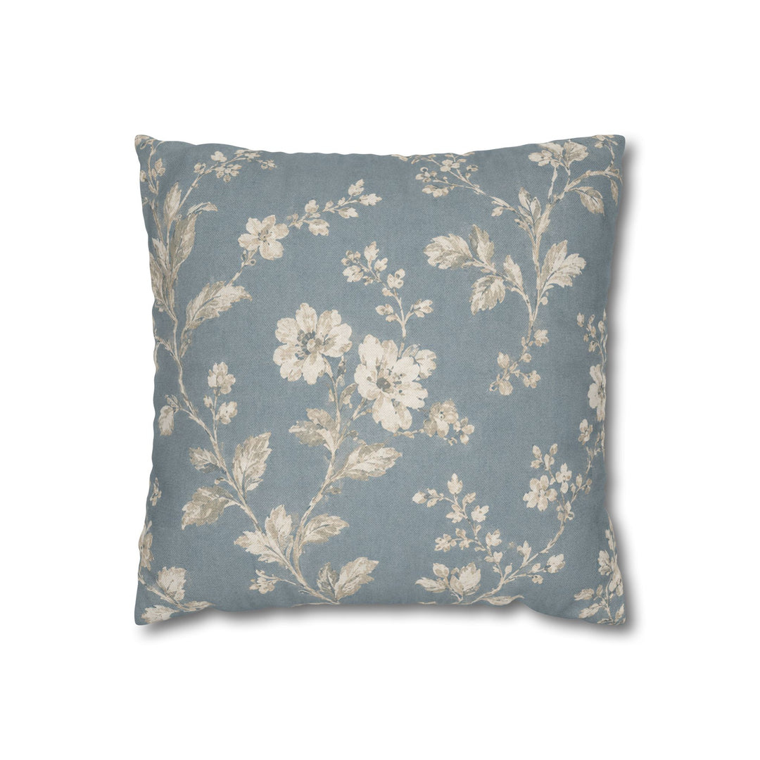 Blue Cottage Square Pillowcase By Artisan Blooms