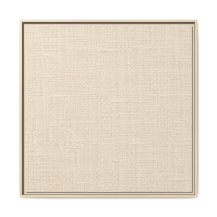 Woven Art Sage &amp; Cream Framed Canvas Wall Art