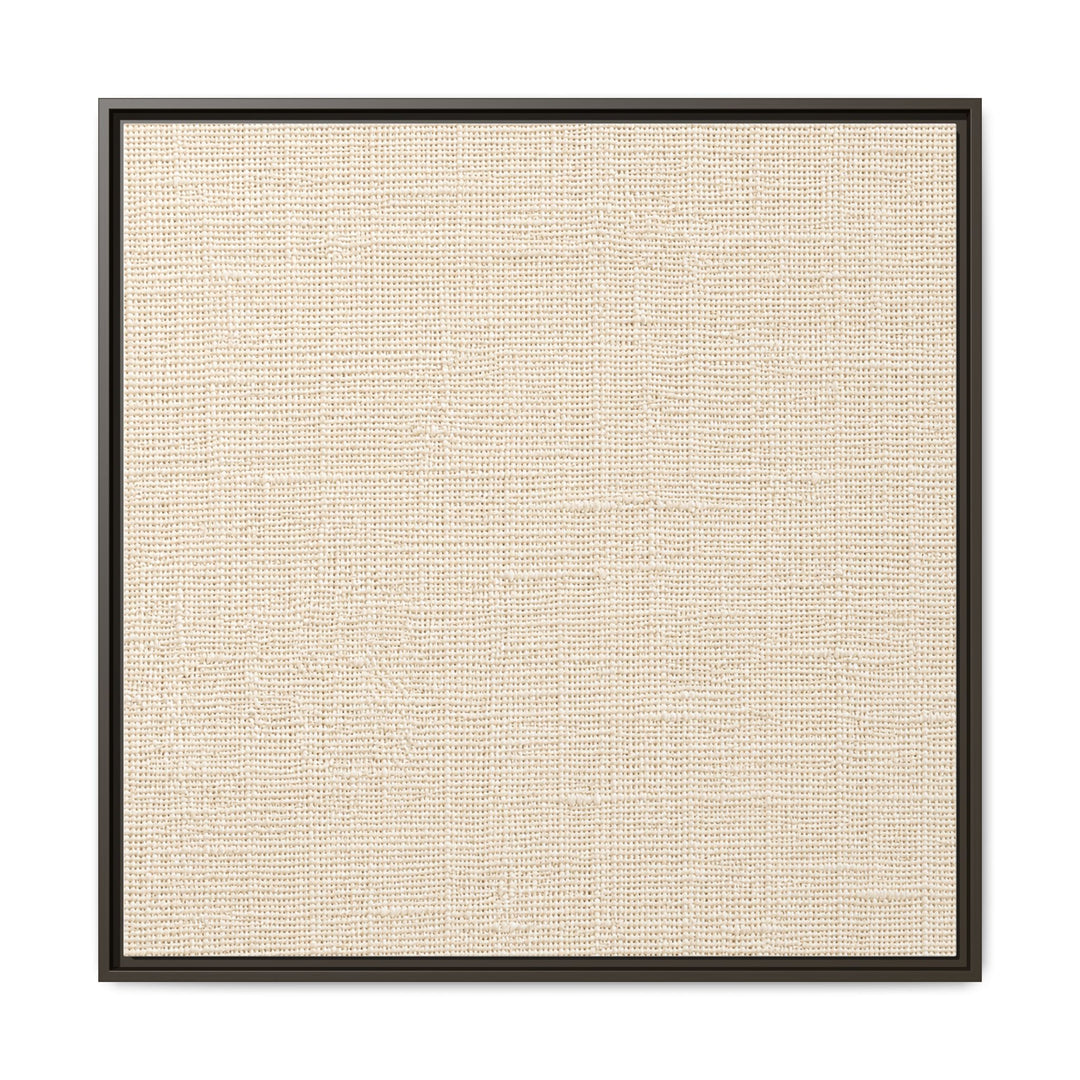 Woven Art Sage &amp; Cream Framed Canvas Wall Art