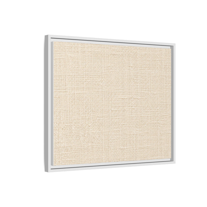 Woven Art Sage &amp; Cream Framed Canvas Wall Art