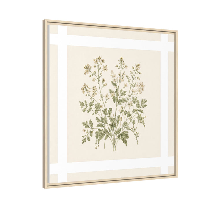 Sage &amp; Cream Framed Canvas Wall Art