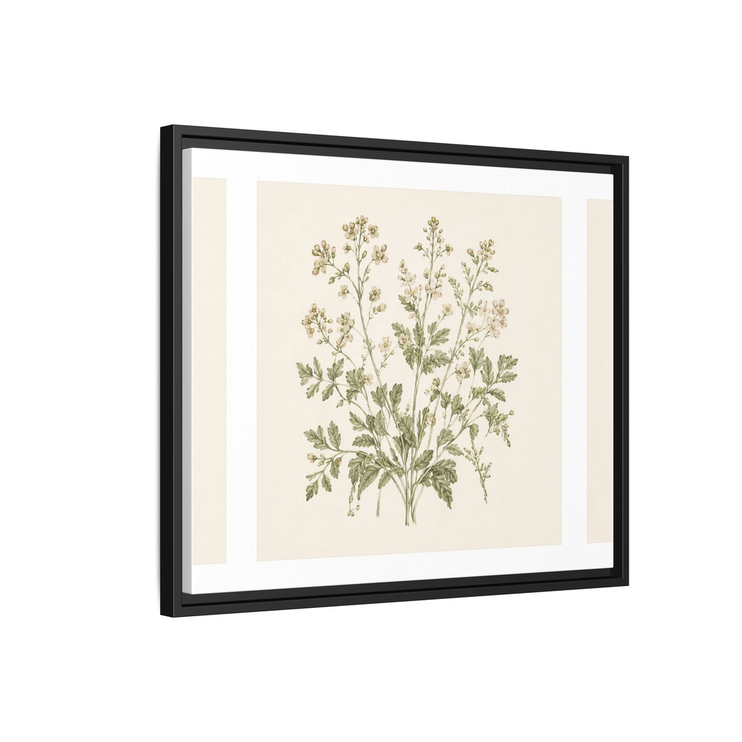 Sage &amp; Cream Framed Canvas Wall Art