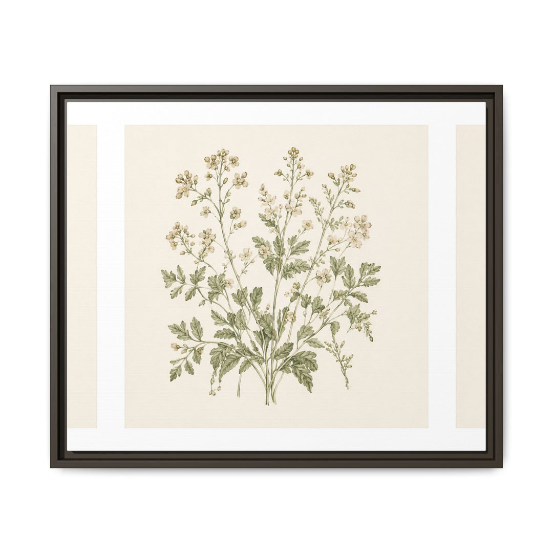 Sage &amp; Cream Framed Canvas Wall Art