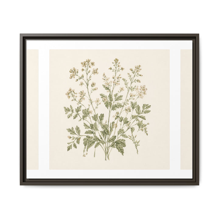 Sage &amp; Cream Framed Canvas Wall Art