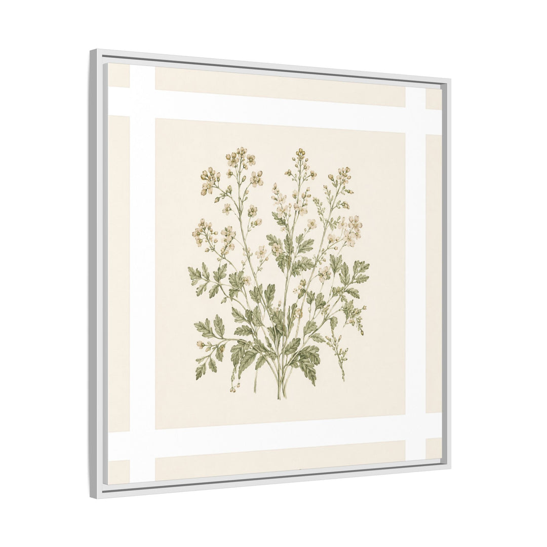 Sage &amp; Cream Framed Canvas Wall Art