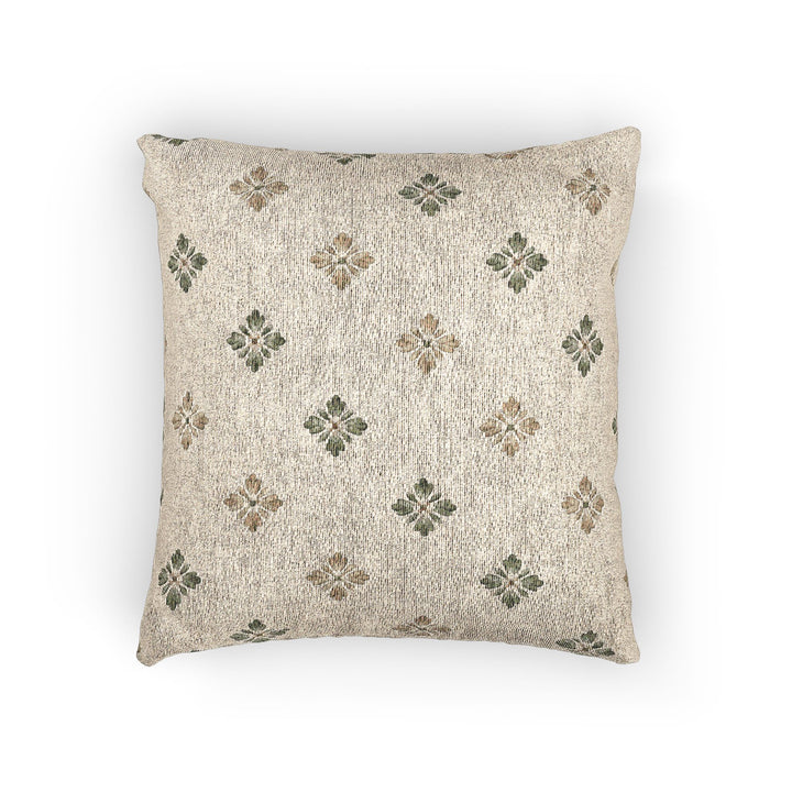 Woven Sage Clover Pillow - By Artisan Blooms