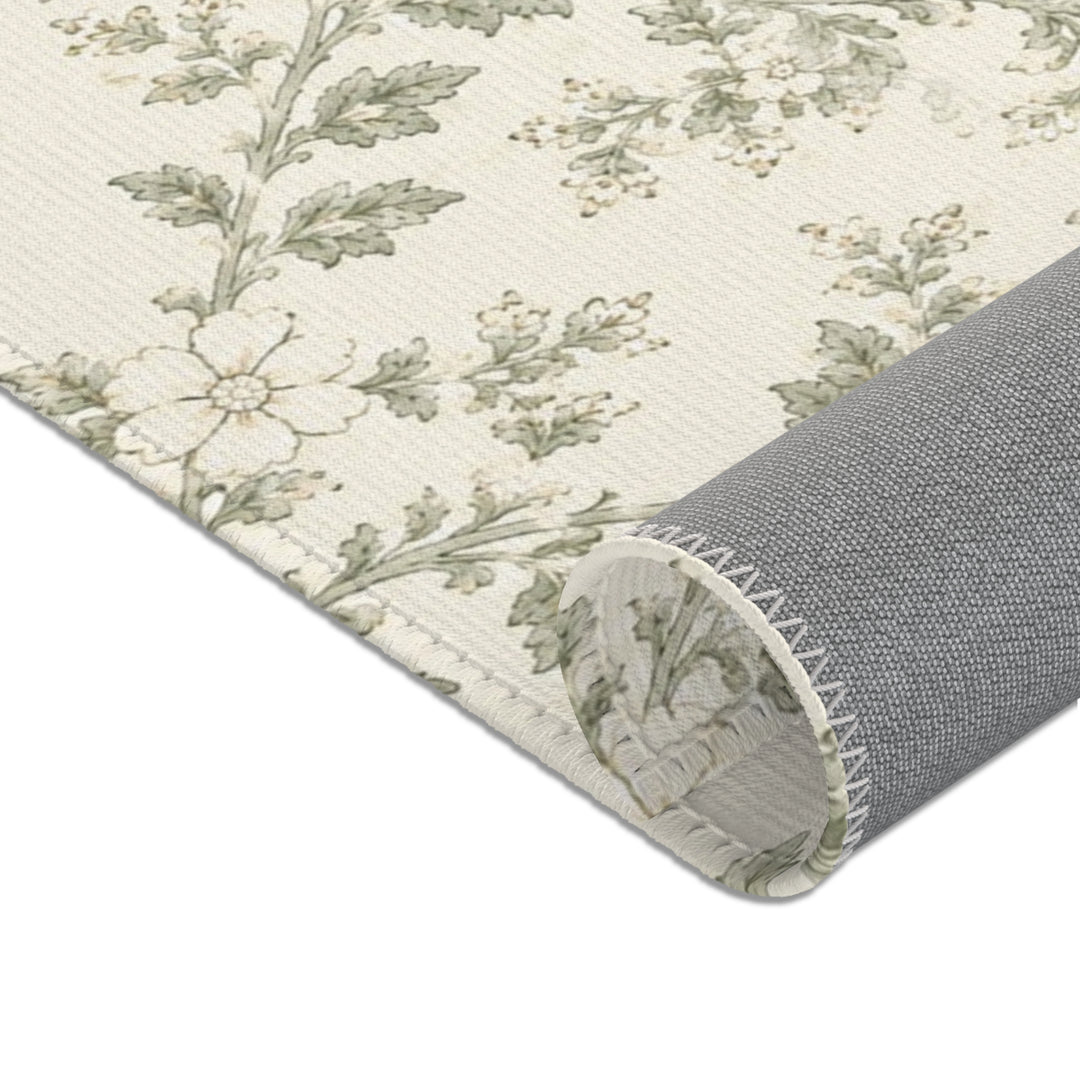 Vintage Botanical Cream &amp; Sage Accent Rug
