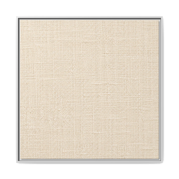 Woven Art Sage &amp; Cream Framed Canvas Wall Art