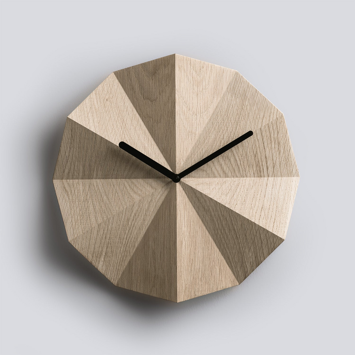 Boho Aesthetic Delta Clock Oak | Biophilic Design Airbnb Decor Furniture 