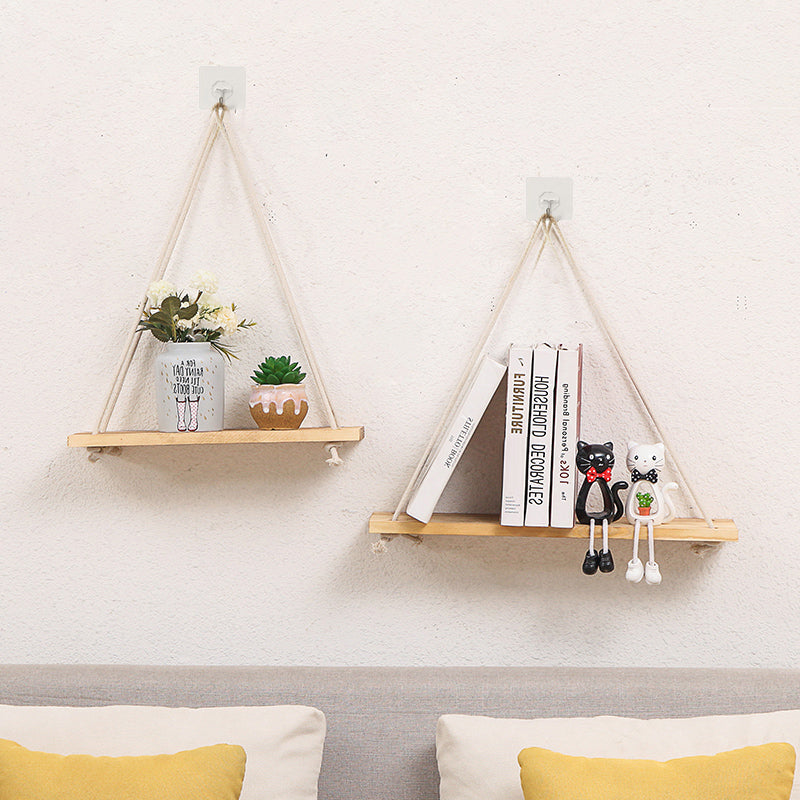 Boho Aesthetic Creative green plant display rack swing wall-mounted shelf | Biophilic Design Airbnb Decor Furniture 