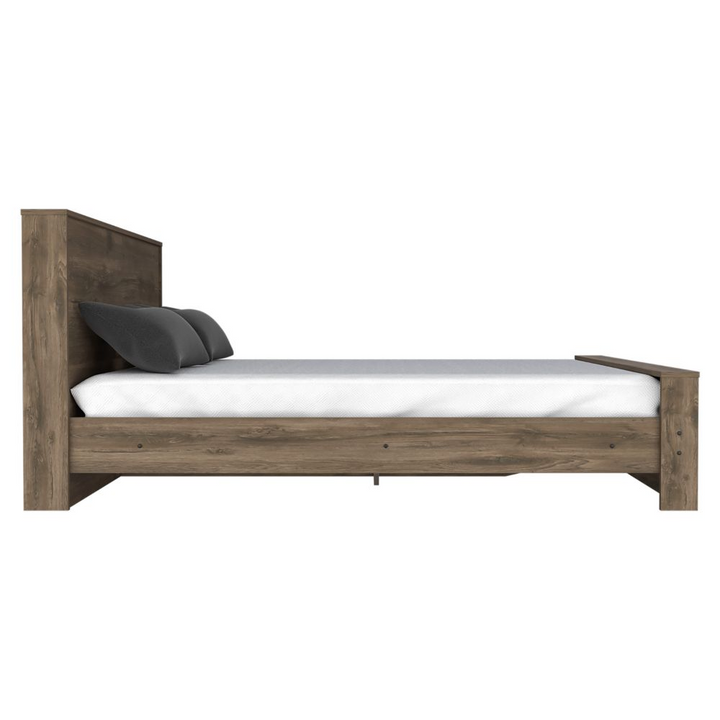 Boho Aesthetic Barrie Full Size Bed Frame, Heaboard | Biophilic Design Airbnb Decor Furniture 
