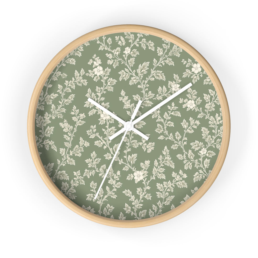 Buy farmhouse furniture Sage &amp; Cream Wall Clock — By. Artisan Blooms - Modern Cottage Farmhouse Furniture