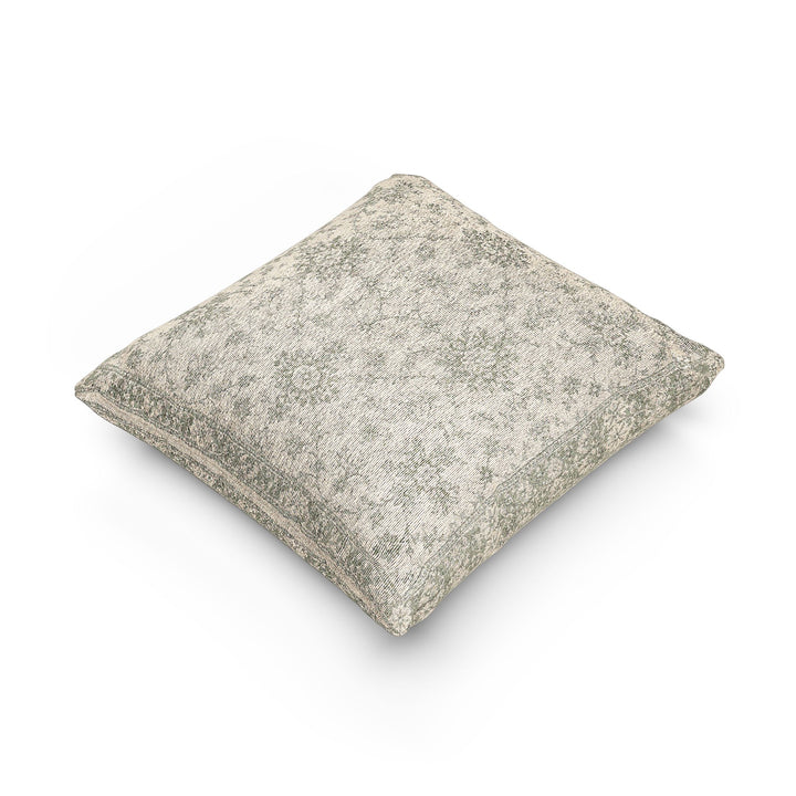 Sage Green &amp; Cream Woven Pillow By Artisan Blooms
