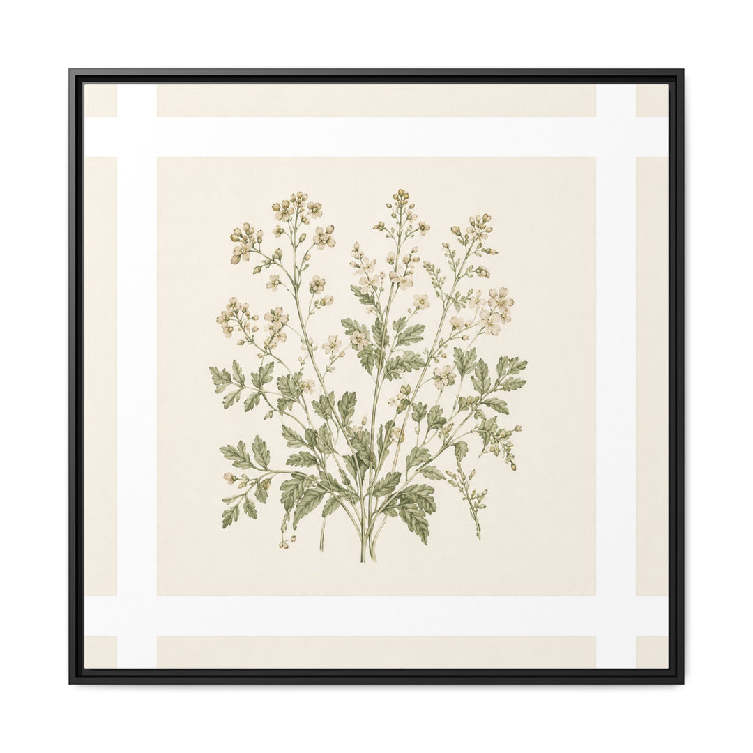 Sage &amp; Cream Framed Canvas Wall Art