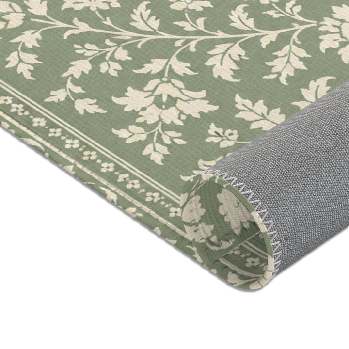 Buy farmhouse furniture Decorative Cream &amp; Sage Area Rug By. Artisan Blooms - Modern Cottage Farmhouse Furniture