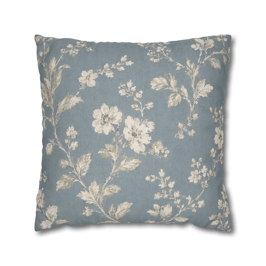 Blue Cottage Square Pillowcase By Artisan Blooms