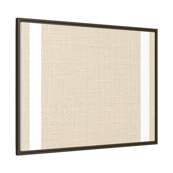 Woven Art Sage &amp; Cream Framed Canvas Wall Art