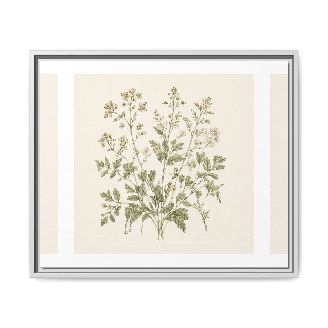 Sage &amp; Cream Framed Canvas Wall Art