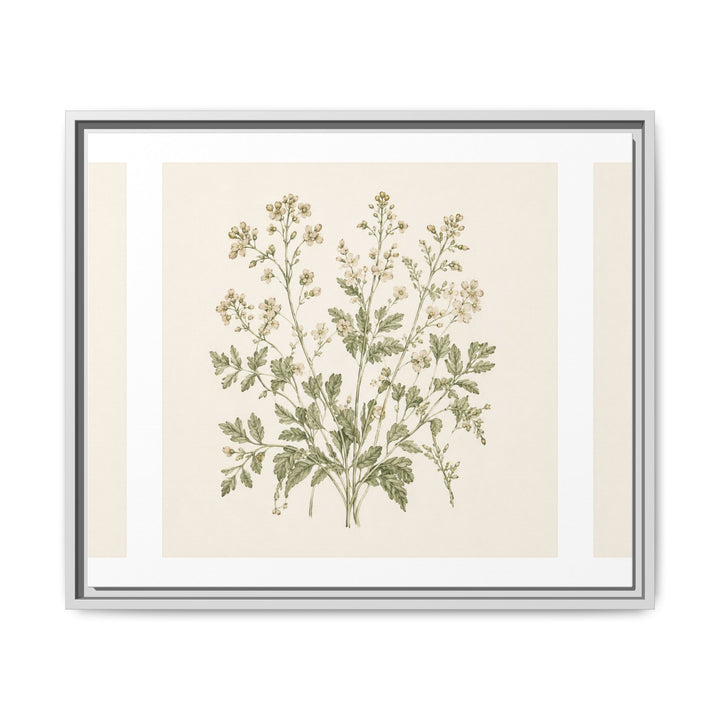 Sage &amp; Cream Framed Canvas Wall Art