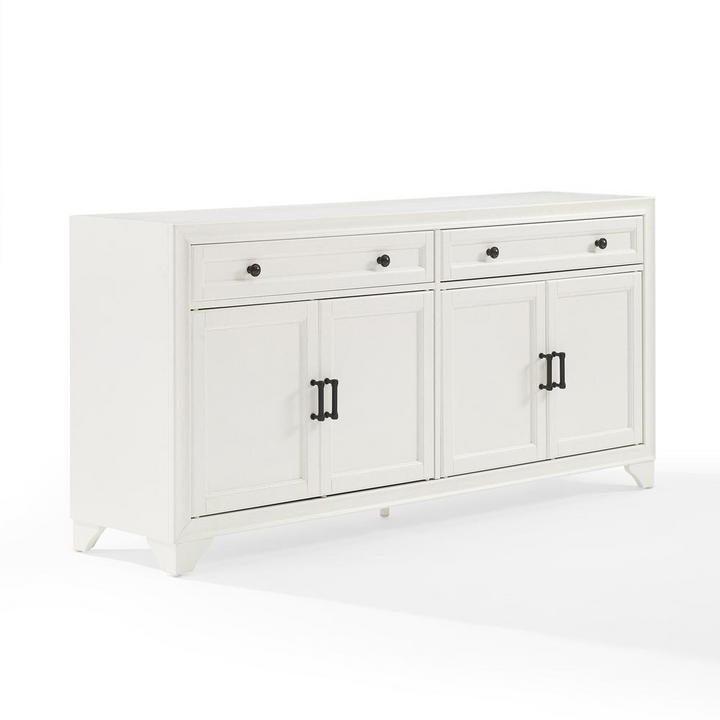 Boho Aesthetic Tara Sideboard Distressed Unique White Buffet Cabinet | Biophilic Design Airbnb Decor Furniture 