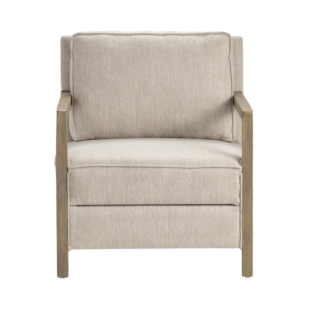 Boho Aesthetic Modern Beige Mid-Century Accent Chair | Biophilic Design Airbnb Decor Furniture 