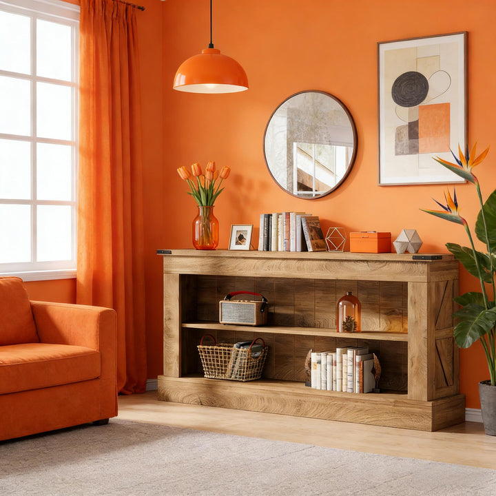 Buy farmhouse furniture Brookhaven • Modern Cottage Farmhouse Style Foyer Console Entryway Table - Modern Cottage Farmhouse Furniture