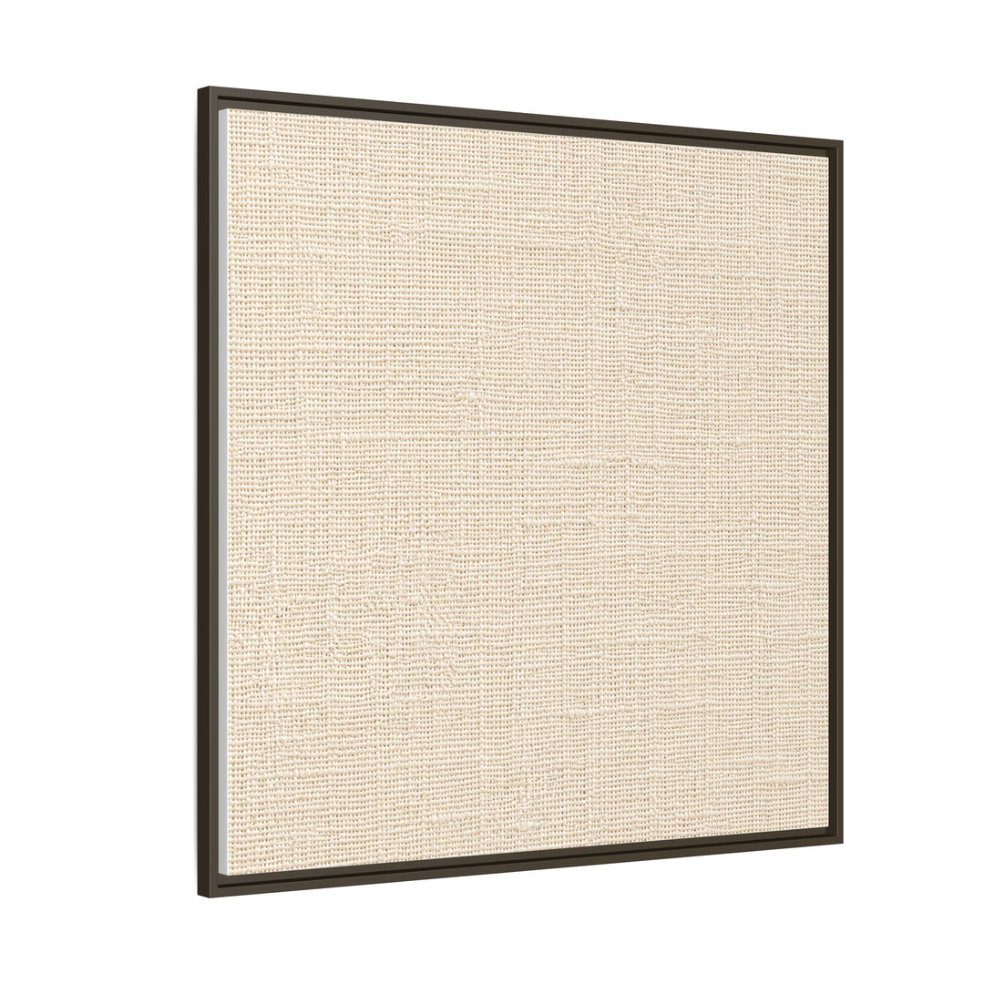 Woven Art Sage &amp; Cream Framed Canvas Wall Art